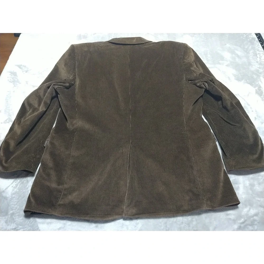 Calvin America Corduroy Blazer Men 50R Brown Vintage 90s Classic 2 Button Sporty
